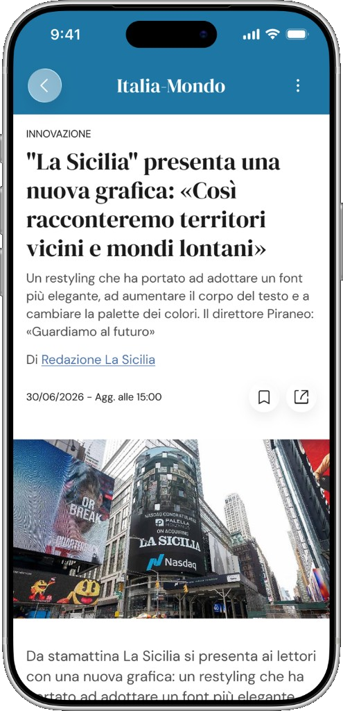 App La Sicilia — Articolo